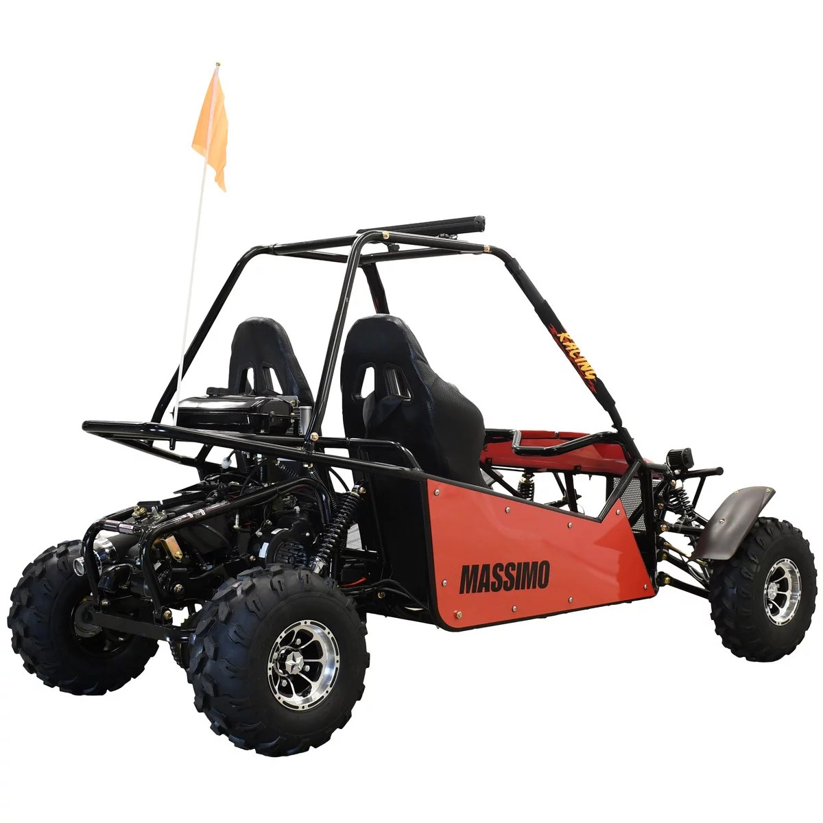 Massimo GKM 200|4 Stroke 177cc 2WD Go Kart (Red)