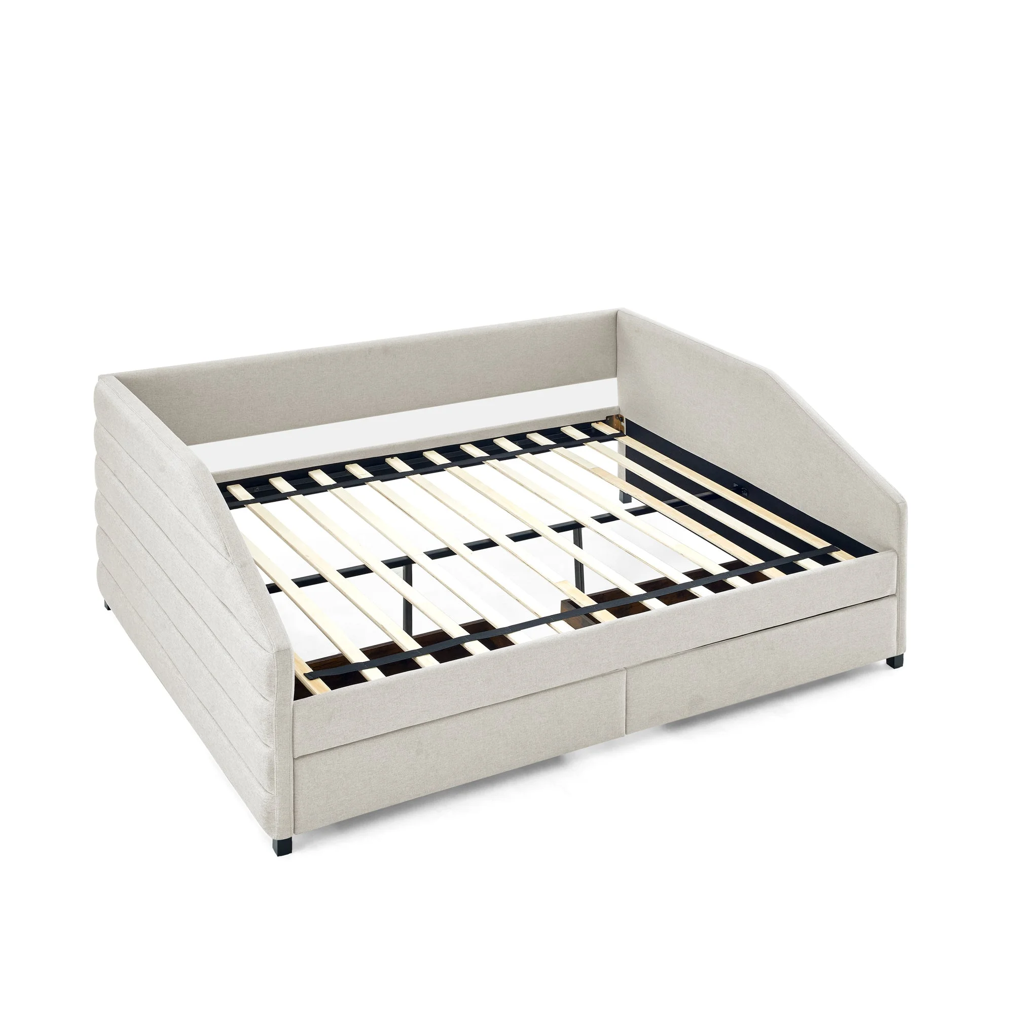 Goci Queen size Daybed with Drawers - Beige