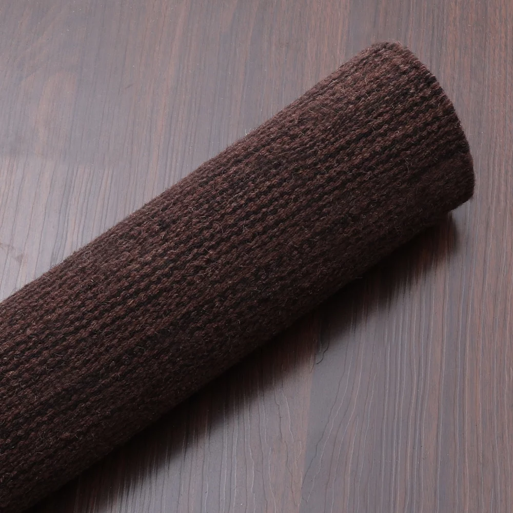 RUGSOTIC CARPETS HAND WOVEN FLAT WEAVE KILIM WOOL ECO-FRIENDLY AREA RUGS - 5'x8', Rectangle, Dark Brown , Plain Solid Design, Low Pile Handmade Area Rugs for Living Room, Bed Room (D00111)