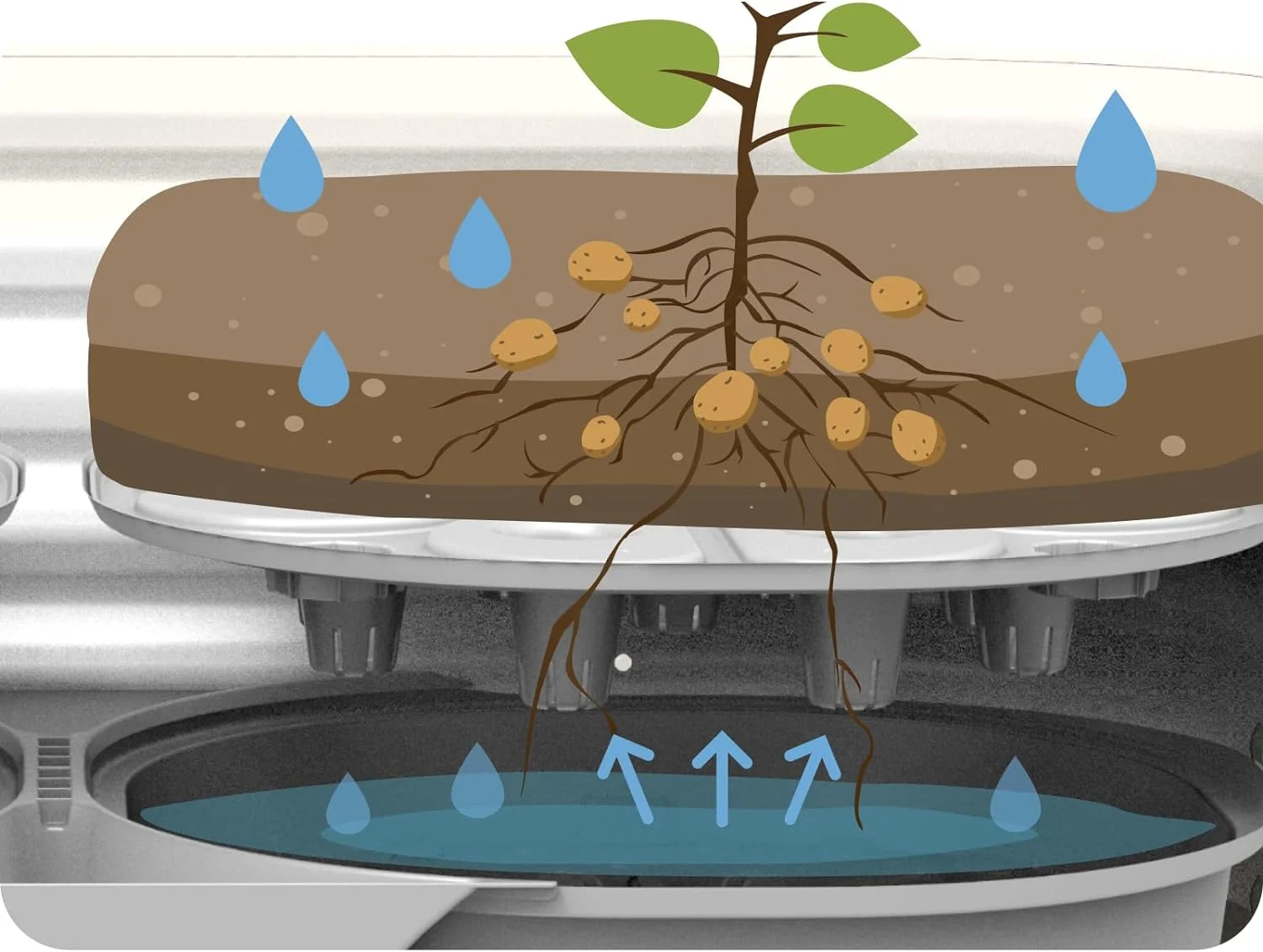 Vego Garden 2 x 8 ft Self-Watering Planter Raised Garden Bed Kits-Olive Green