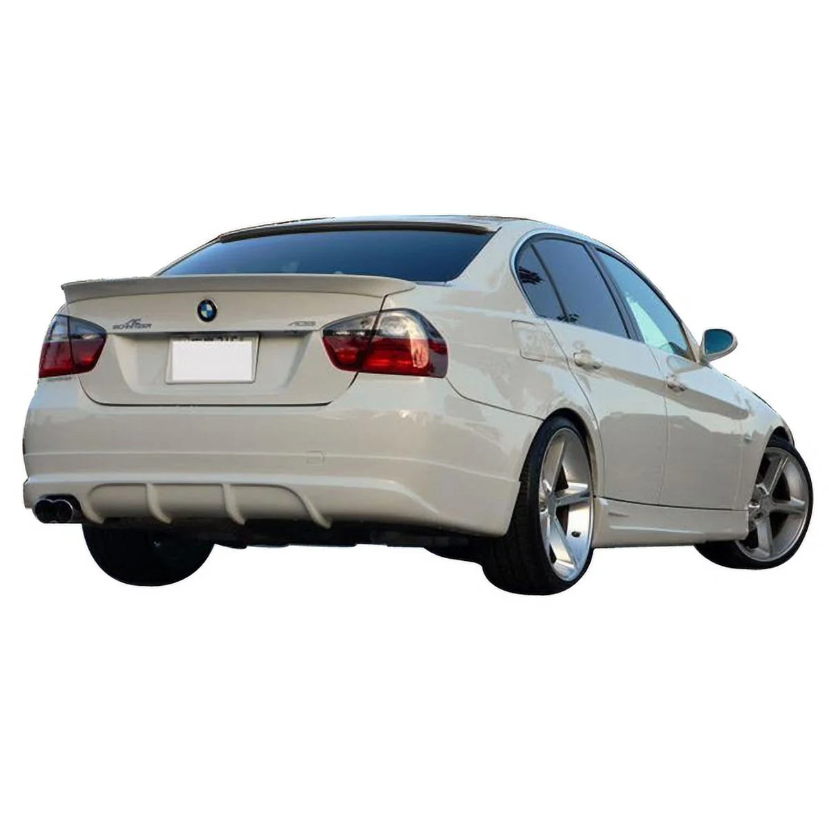Ikon Motorsports Trunk Spoiler Wing Compatible with 2006-2011 BMW 3-Series E90 Sedan AC Style Unpainted ABS