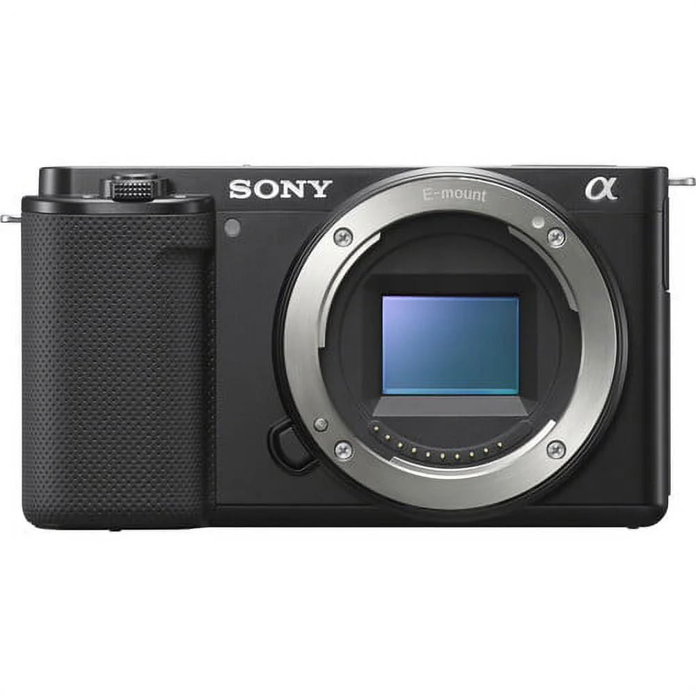 Sony ZV-E10 Mirrorless Camera (Body Only) (Black) ILCZV-E10/B - Kit Box