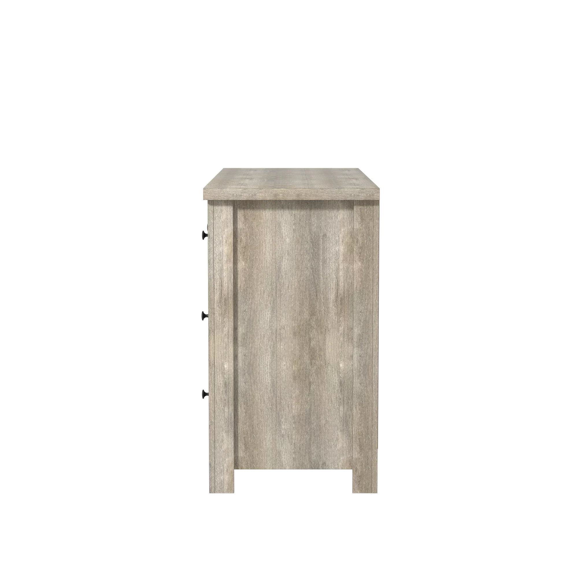Hillsdale Addison Farmhouse 6 Drawer Dresser, Driftwood Gray