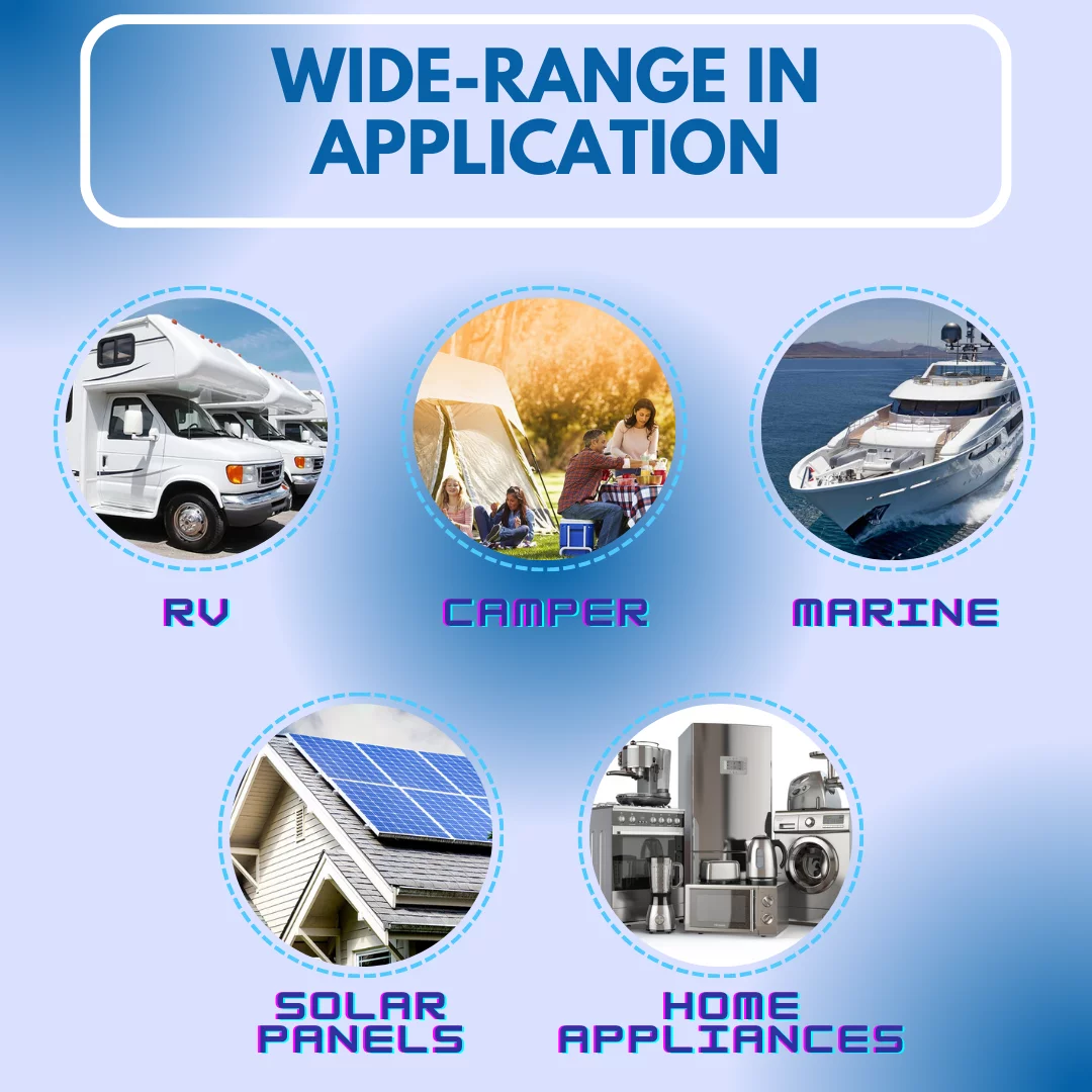 12V300Ah / 12V400Ah LiFePO4 Battery with Built-in BMS, Lithium Rechargeable Battery for RV, Solar, Marine, Home Energy, Off-Grid Applications etc.