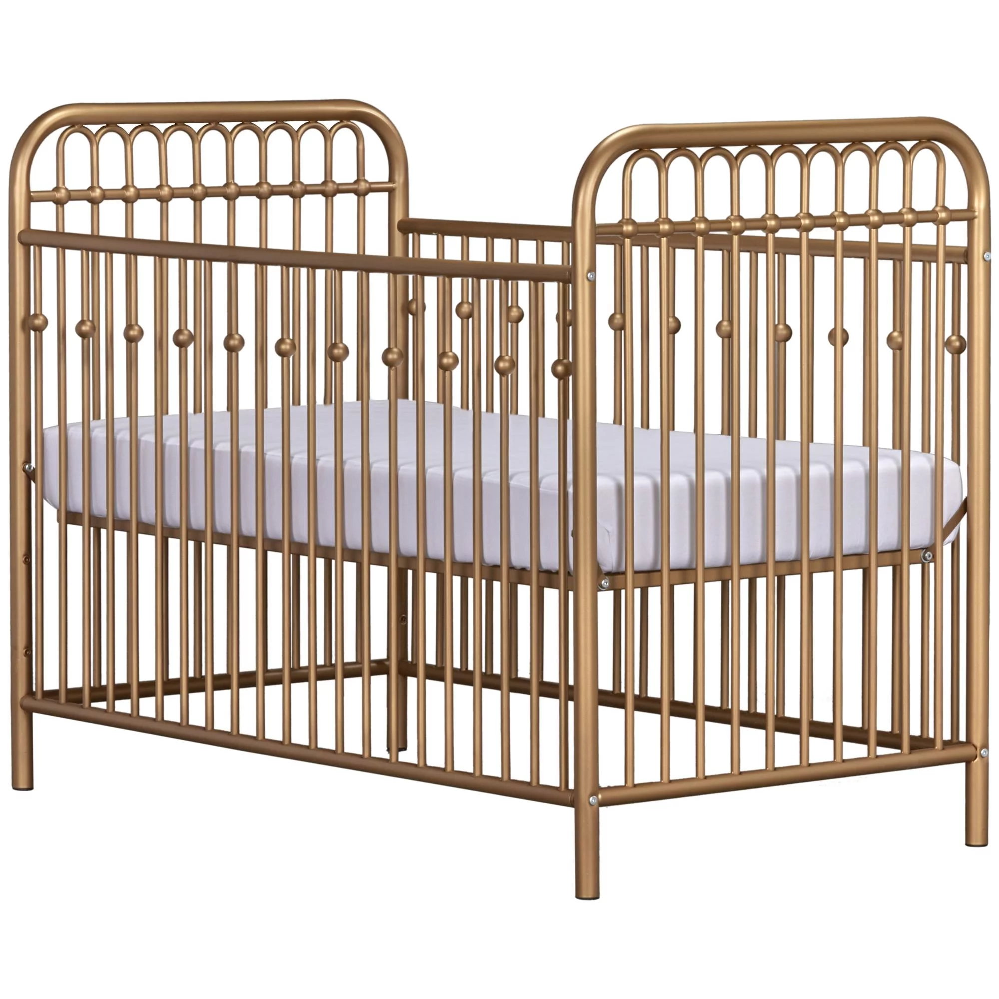 Little Seeds Monarch Hill Ivy Gold Metal Baby Crib