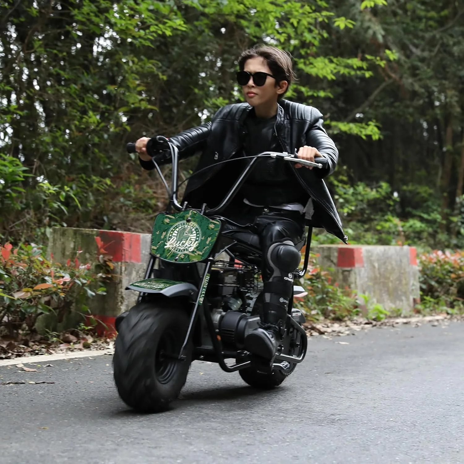 Oryxearth Mini Bike for Kids Motorcycle, Gas Power Dirt Bike,98CC 4-Stroke Ride on Toys, Green