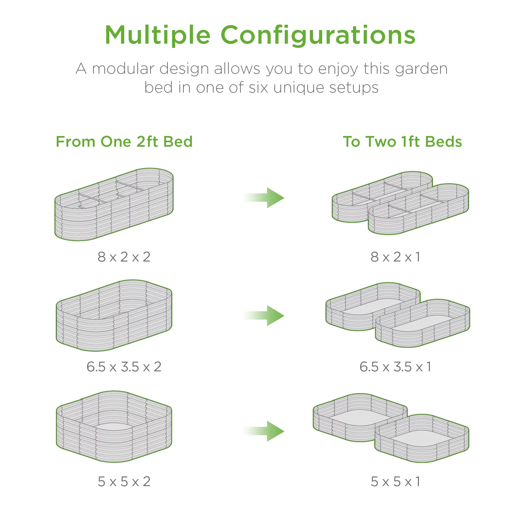 Best Choice Products 8x2x2ft Metal Raised Garden Bed, Oval Outdoor Planter Box w/ 4 Support Bars - Beige