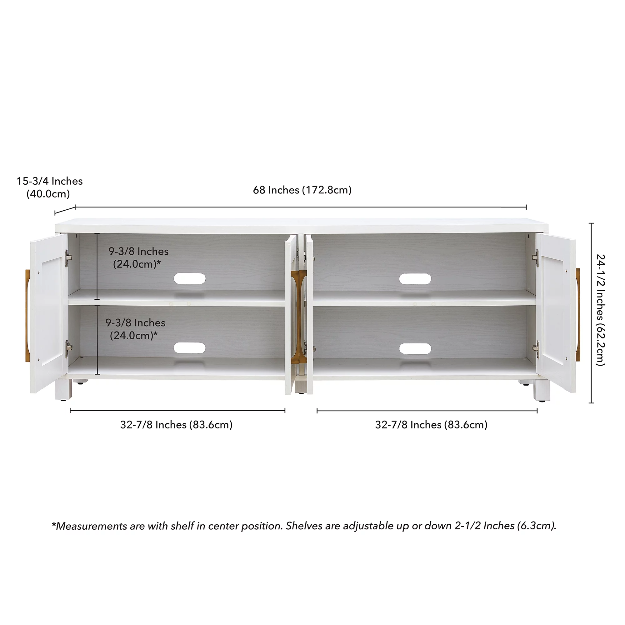 Evelyn&Zoe Chabot Rectangular TV Stand for TV's up to 75