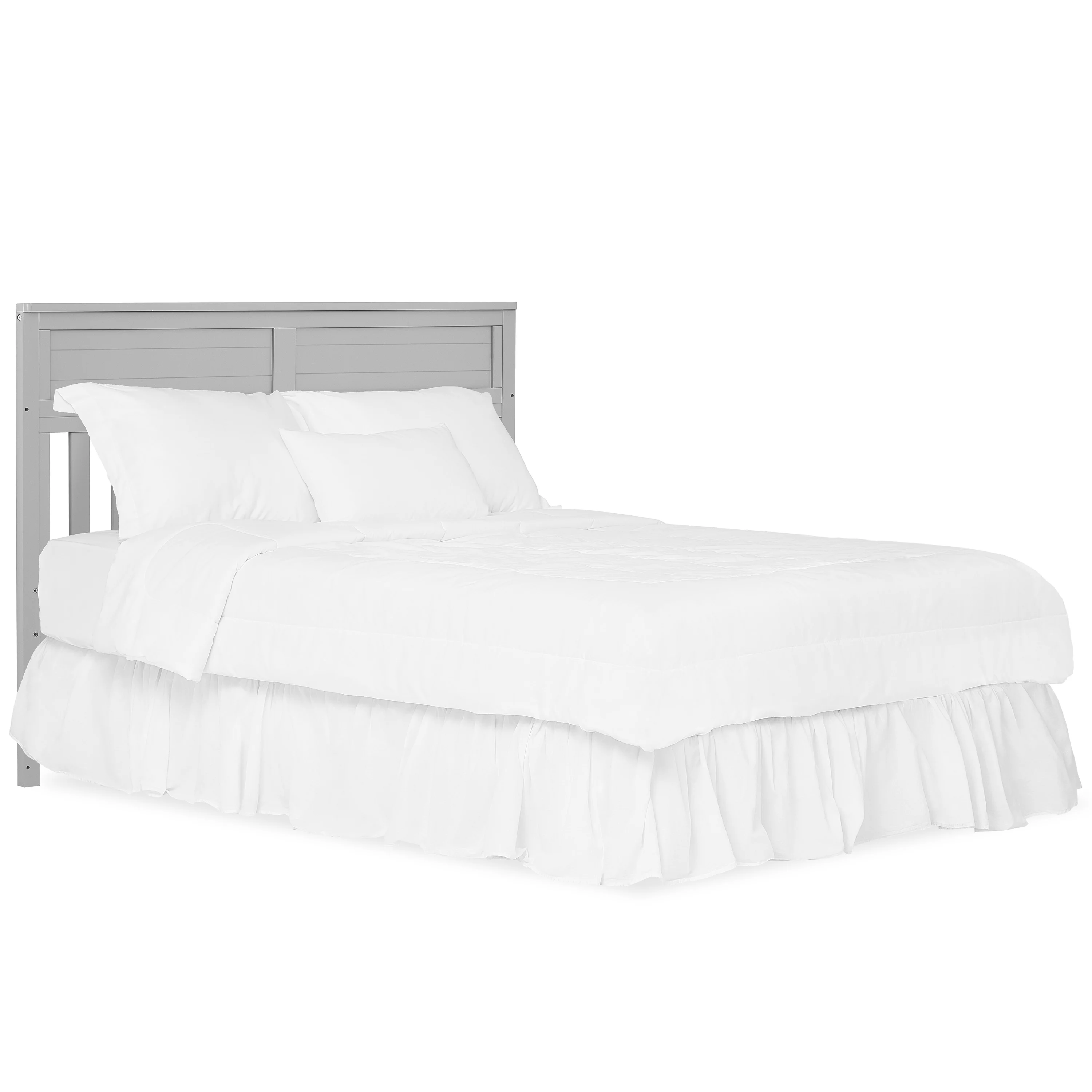 Dream On Me Reign 5 in 1 Convertible Crib with Under Drawer in Pebble Gray