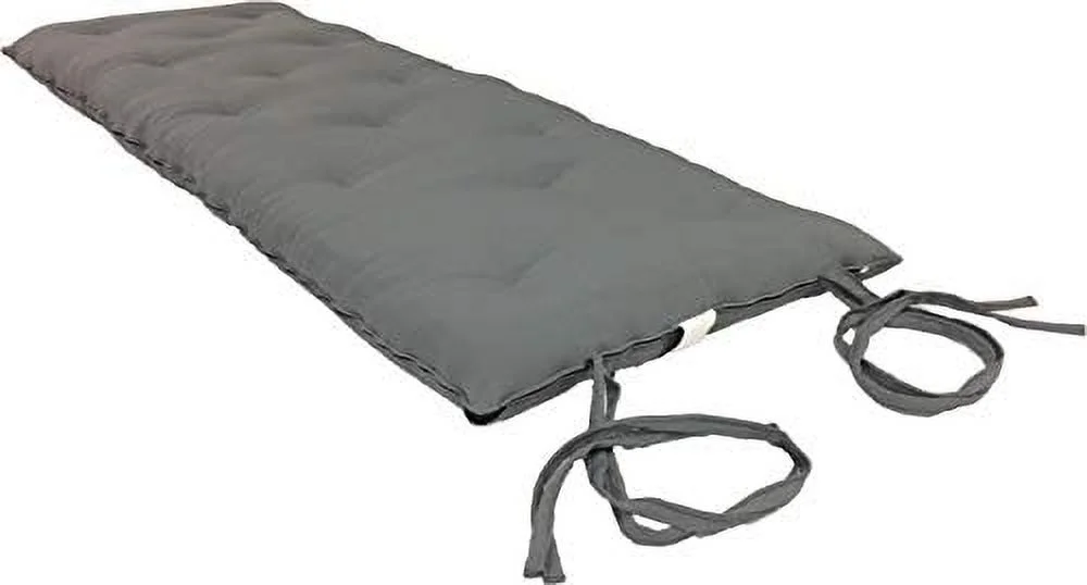 HBBOOMLIFE D&D Futon  Traditional Japanese Floor Rolling Futon Mattress  Foldable Bed (White  80 x 39 x 3 (in) Twin Size)