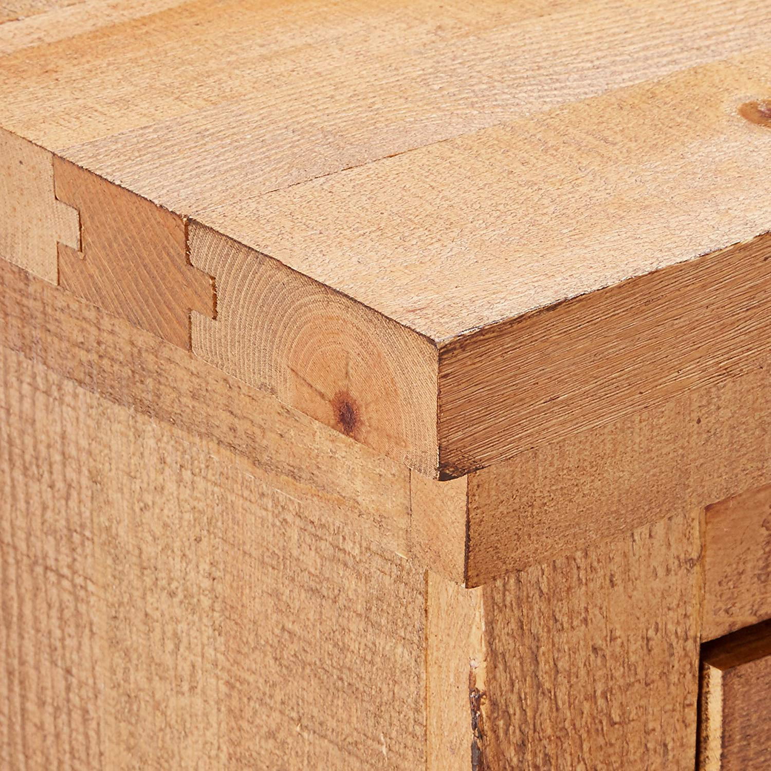 Progressive Furniture Willow 5 Drawer Wood Chest in Distressed Pine Tan