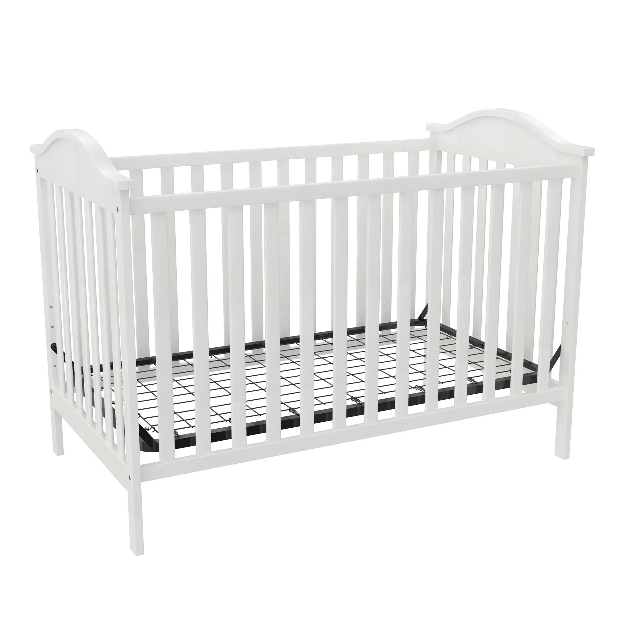 Baby Relax Adele 3-in-1 Convertible Crib, White