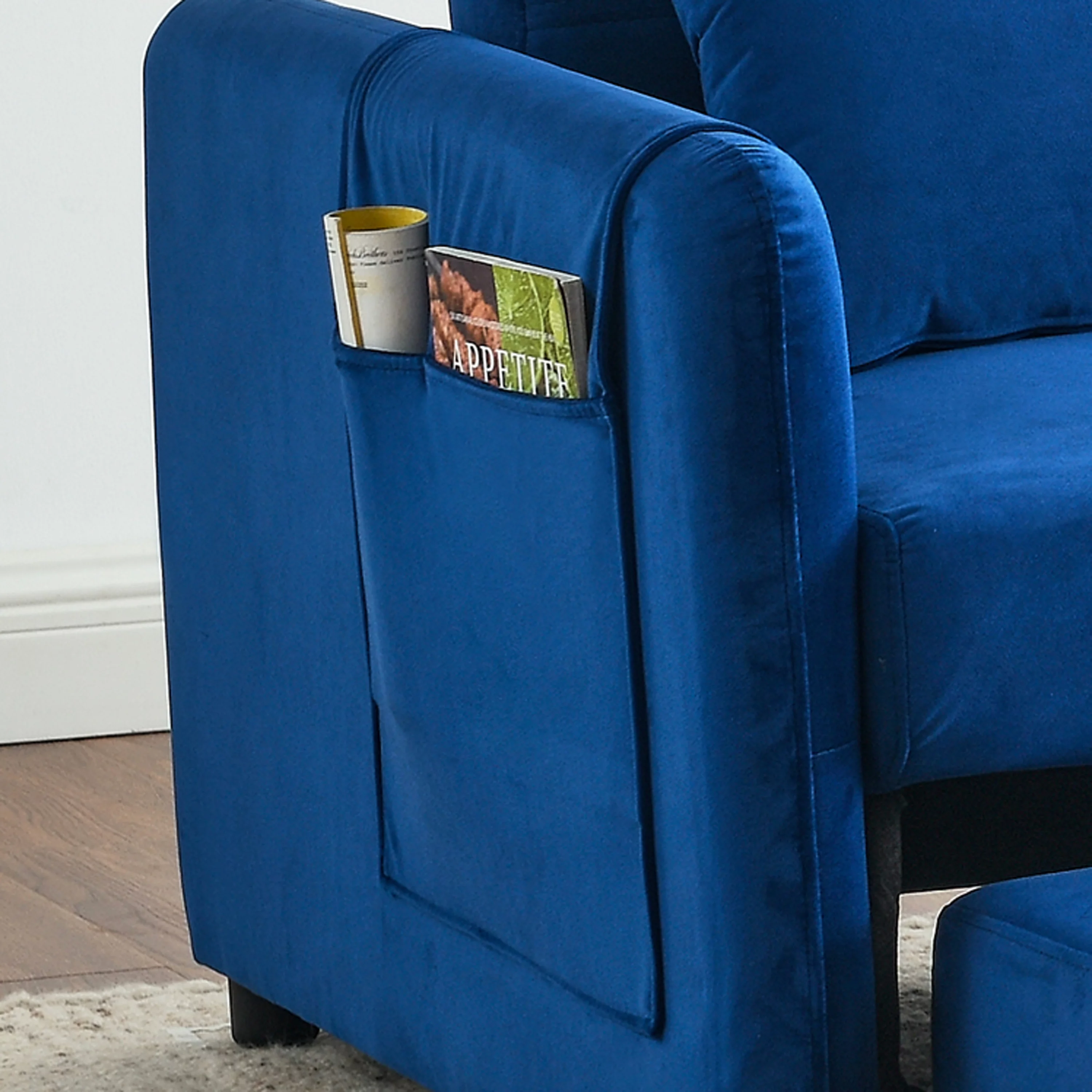 Modern Velvet Pull Out Convertible Sleeper Sofa Bed, Folding Loveseat Futon Couch with Adjustable Backrest Lumbar Pillows for Living Room Bedroom Office