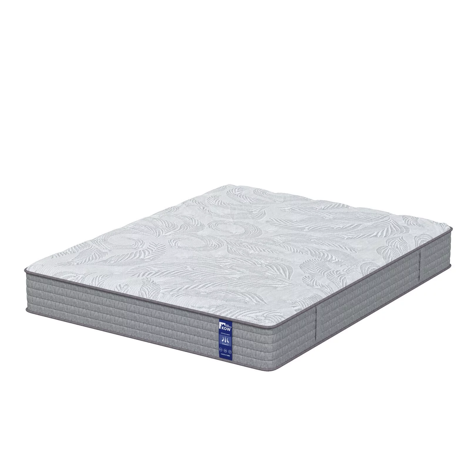 KOW® 12 inch Full Size Gel Memory Foam Mattress in a box,Medium Firm,Pressure Relief,5 Zones Support,Egde Support