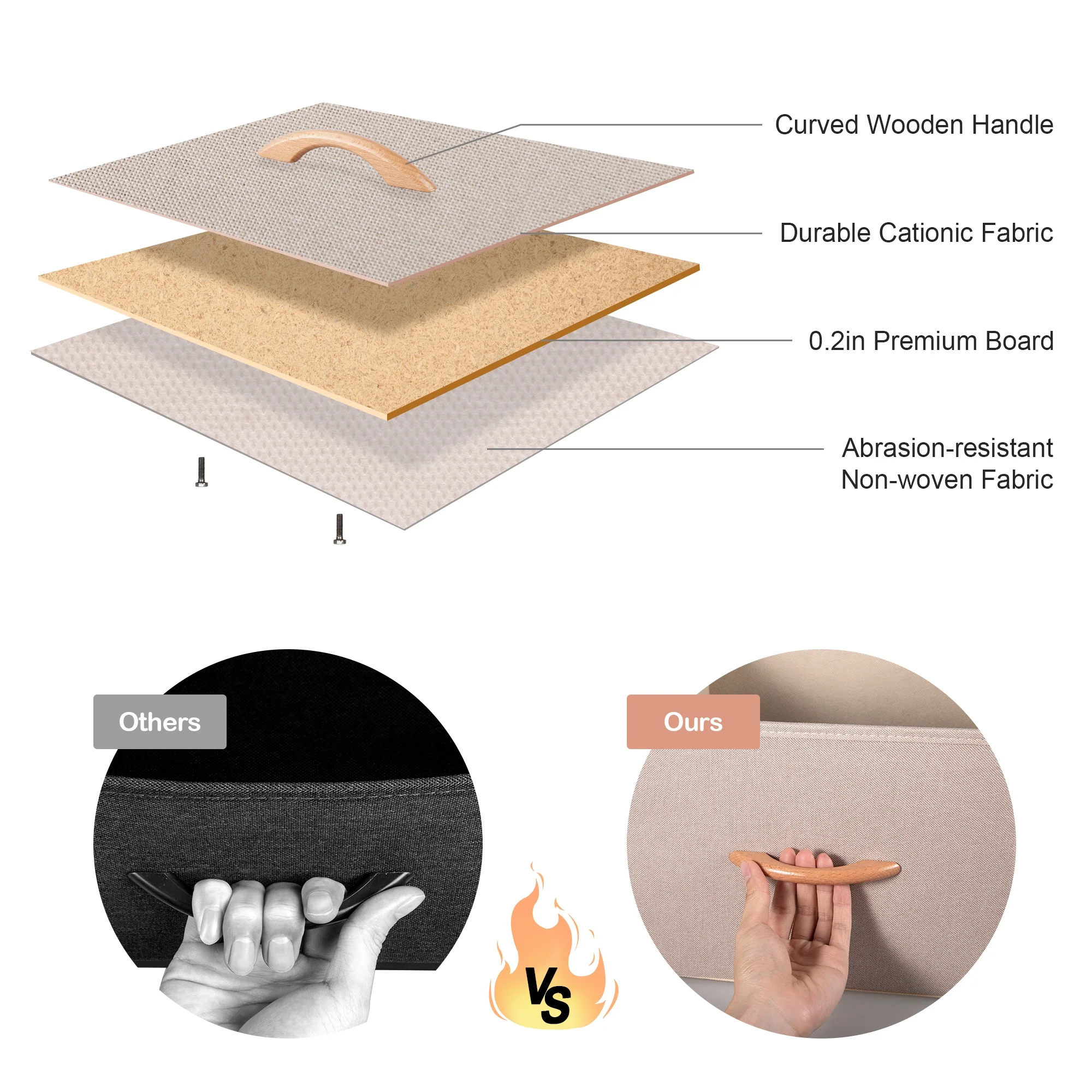 Bigroof Dresser for Bedroom with 9 Drawers, Clothes Drawer Fabric Closet Organizer, Cloth Dresser with Metal Frame and Wood Tabletop Chest Storage Tower for Closet, Nursery, Living Room, Entryway