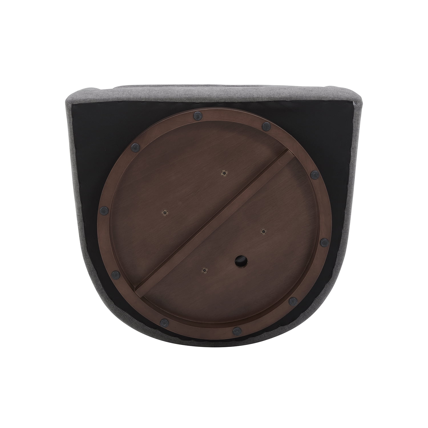 Better Homes & Gardens Bradford Wooden Base Modern Swivel Chair, Gray