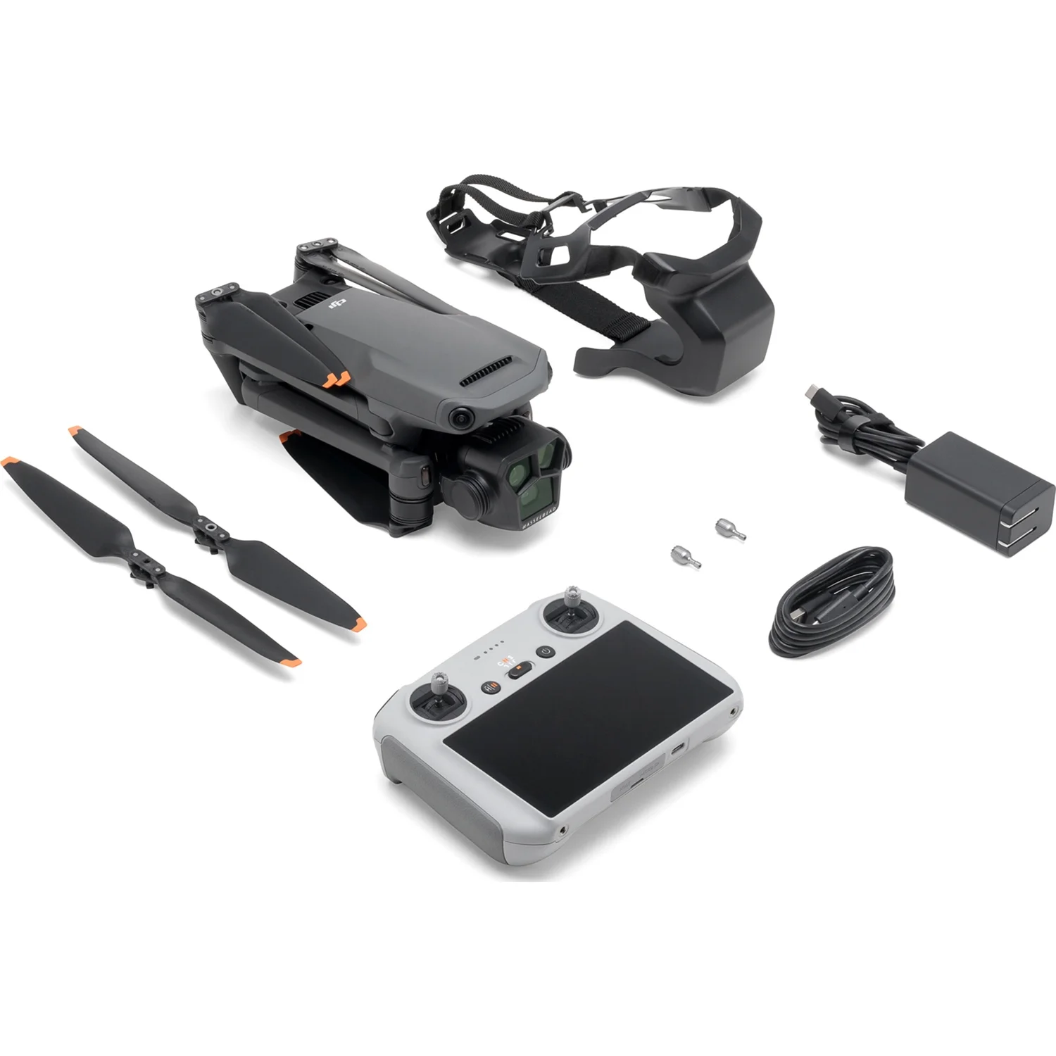 DJI Mavic 3 Pro with DJI RC (Screen Remote Controller), Flagship Triple-Camera Drone with 4/3 CMOS Hasselblad Camera, 43-Min Flight Time, and 15km HD Video Transmission - (Open Box)