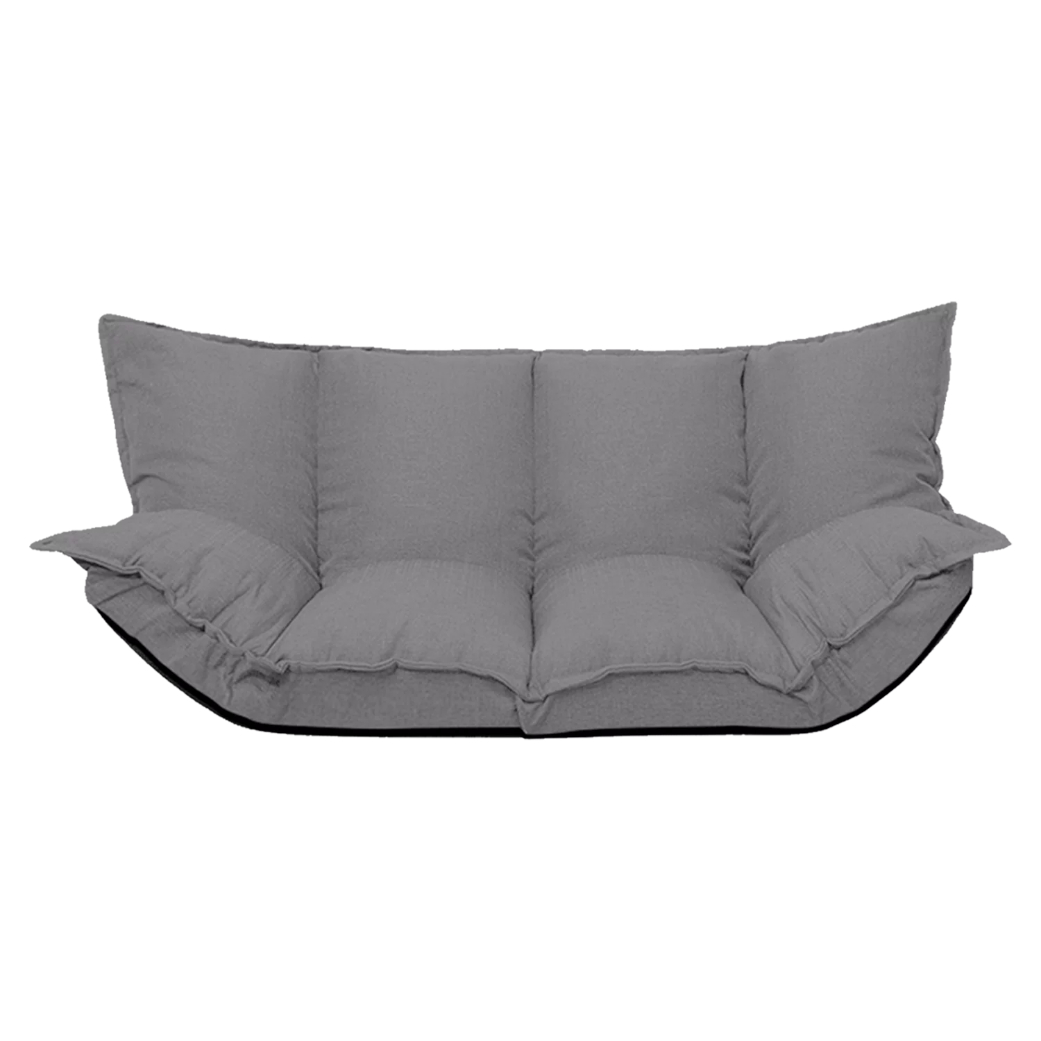 Lazy Sofa Futons Sets Folding Sofa Bed Adjustable Sofa TV Floor Couch | Dark Grey