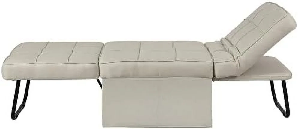 NLIBOOMLife Convertible Sofa Bed  4 in 1 Multi- Folding Ottoman Bed with Adjustable Backrest  Modern Pull Out Sleeper Chair for Living Room Apartment Office (Dark Blue  Medium-28 Width)