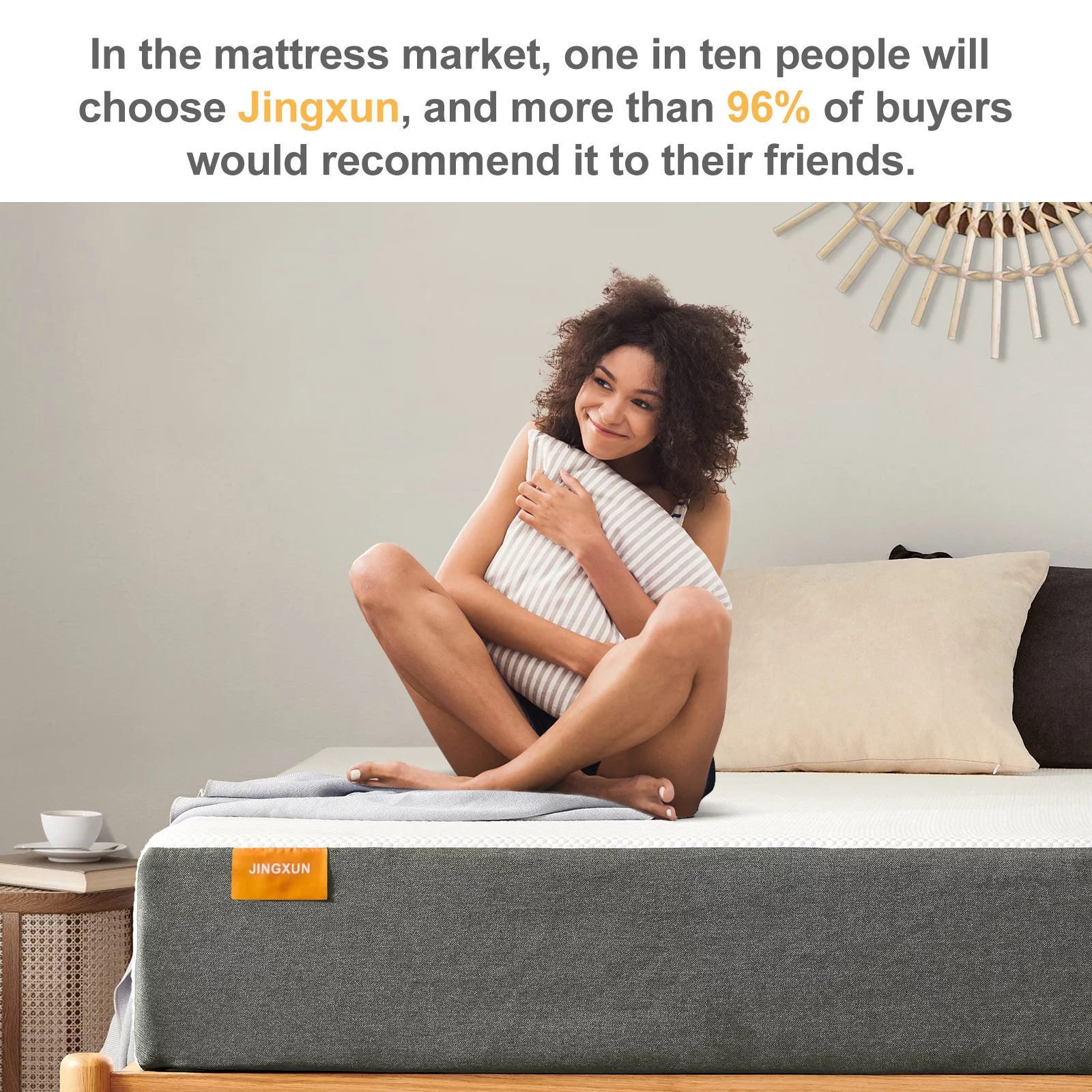 6 inch Narrow Twin Gel Memory Foam Mattress with more Pressure Relief in a box