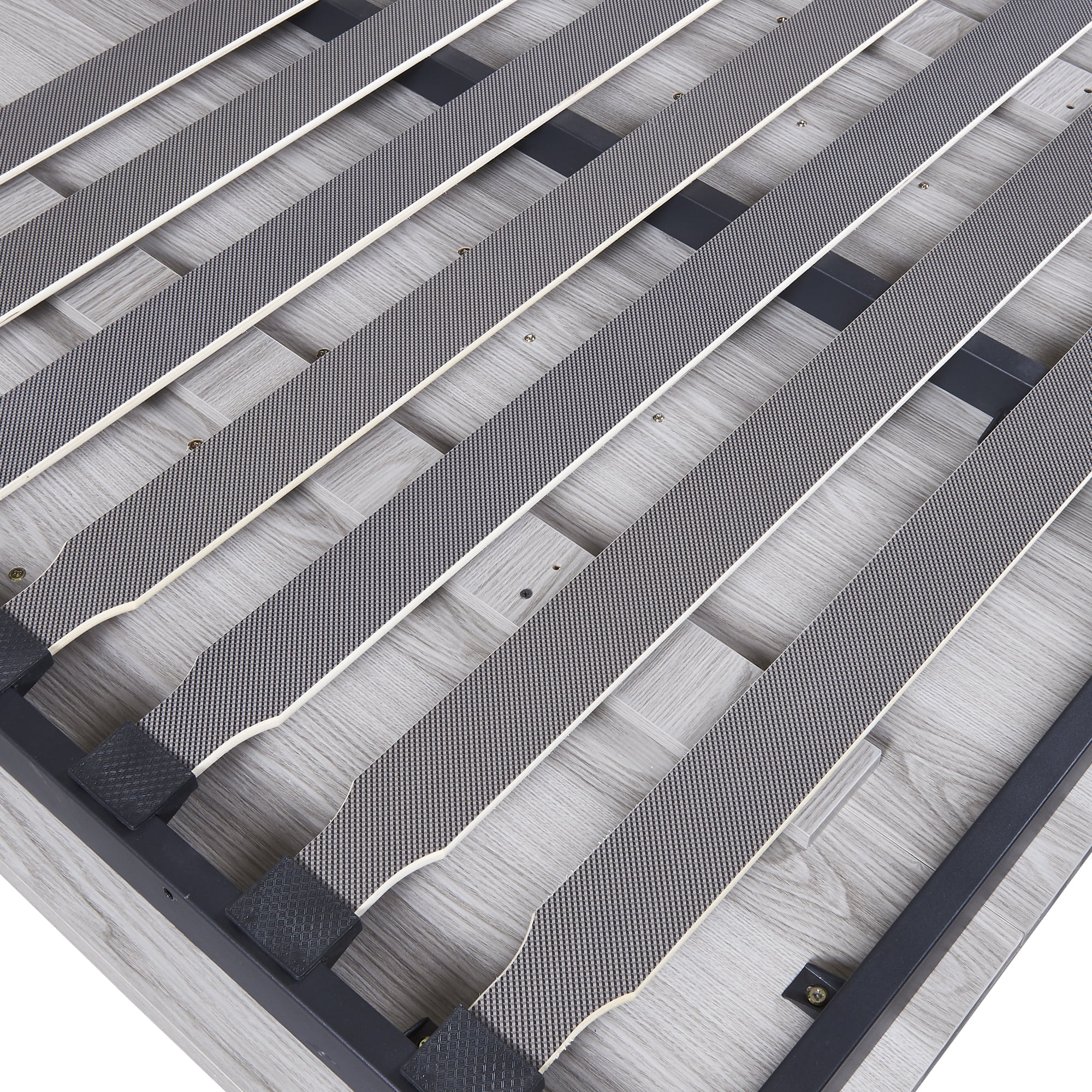 Euroco Pine Wood Full Size Murphy Bed, Convertible Wall Bed into A Cabinet, Gray