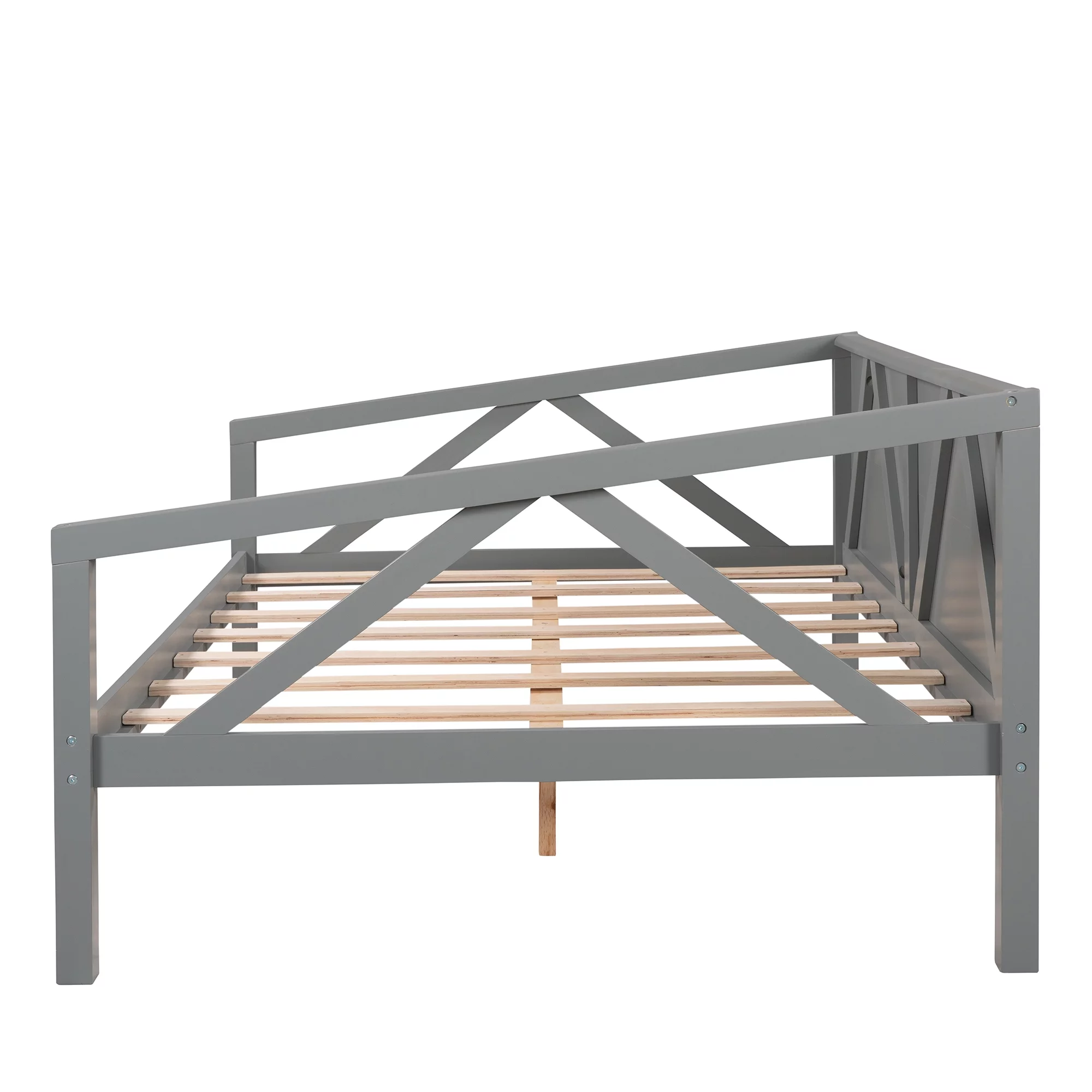 Full size Daybed, Wood Slat Support, Gray