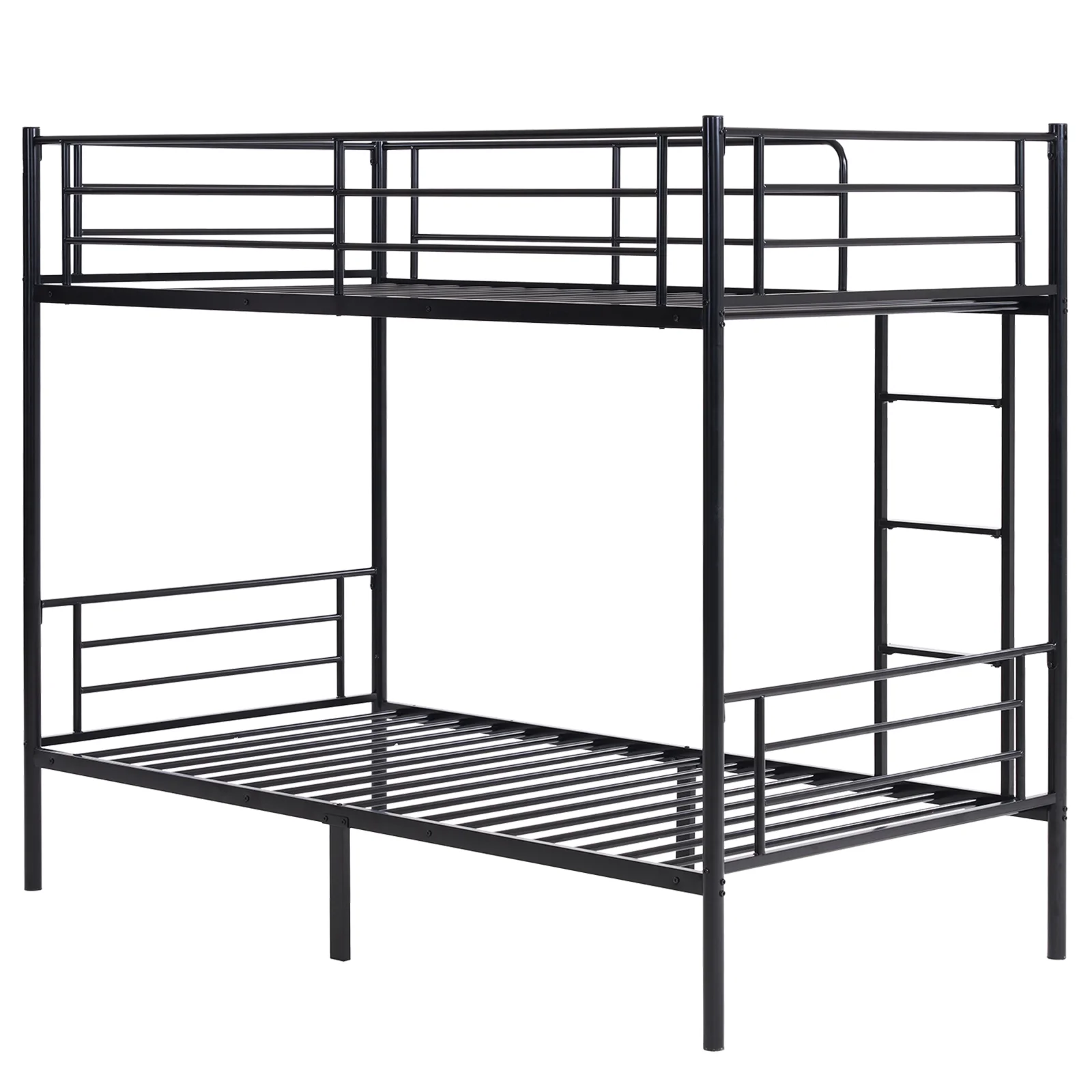 Zimtown Twin over Twin Steel Bunk Beds Frame Ladder Bedroom Dorm Room for Kids Adult Children