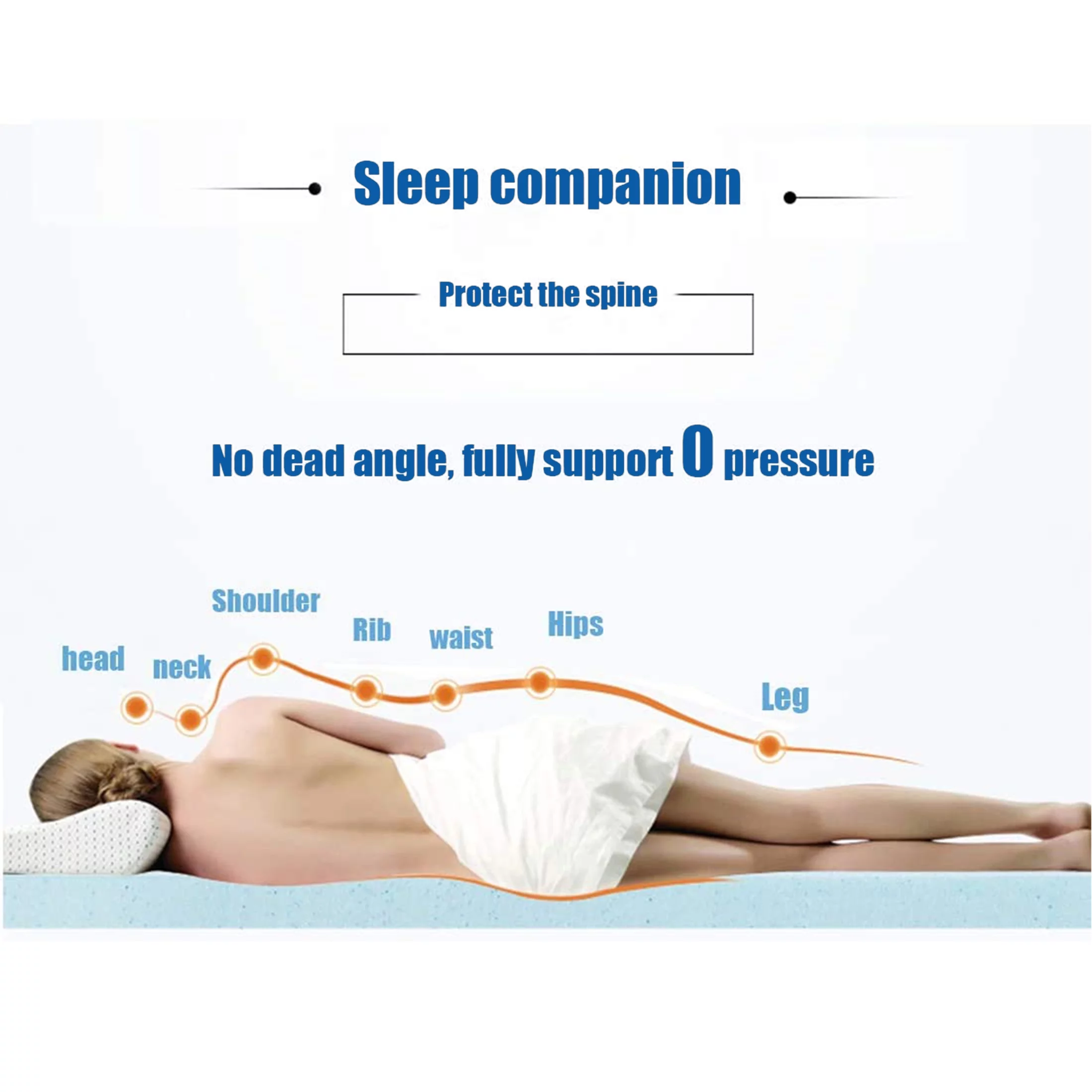 INGALIK 3 Inch Gel Memory Foam Mattress Topper Queen Size, Mattress Pad Cover for Pressure Relief, Bed Topper with Removable Rayon Made from Bamboo Cover, Soft & Breathable, White