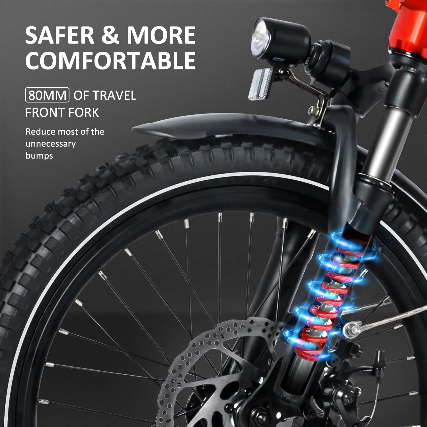 Addmotor Folding Electric Trike, 90MI Electric Tricycle for Adults, 750W 48V 20Ah, CITYTRI 3 Wheel Electric Bikes, Step-Thru Etrike with Rear Speed Differential & Parking Brake, E-310 Plus Red