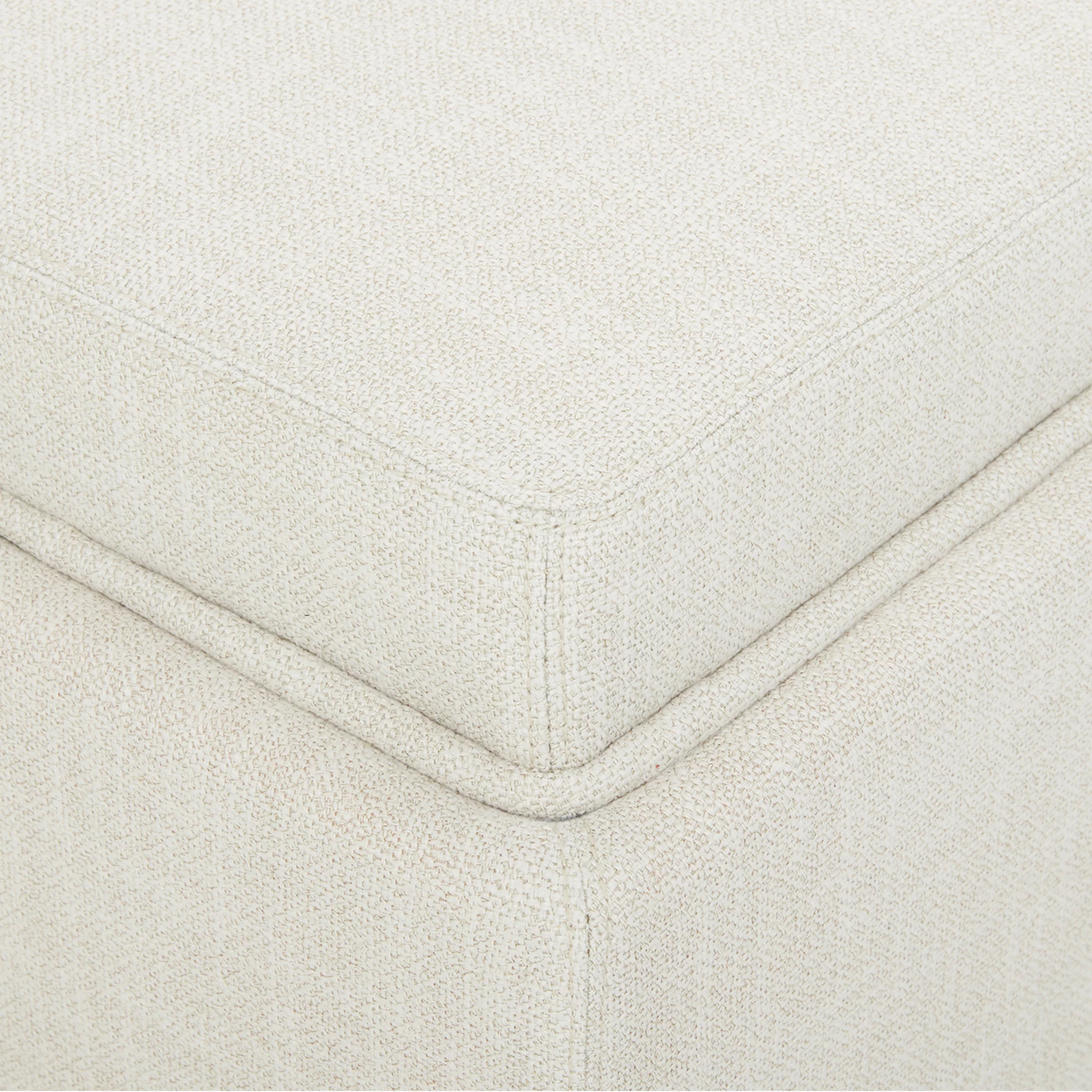 CHITA Fabric Storage Stool Ottoman, Foot Rest Stool Seat, Linen