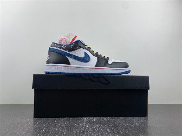 Jordan 1 Generation Air Jordan 1 Low SE White Black Dark Blue  FV3622-141