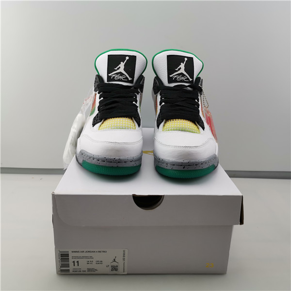 Jordan 4 Retro Lucid Green Rasta AQ9129-100