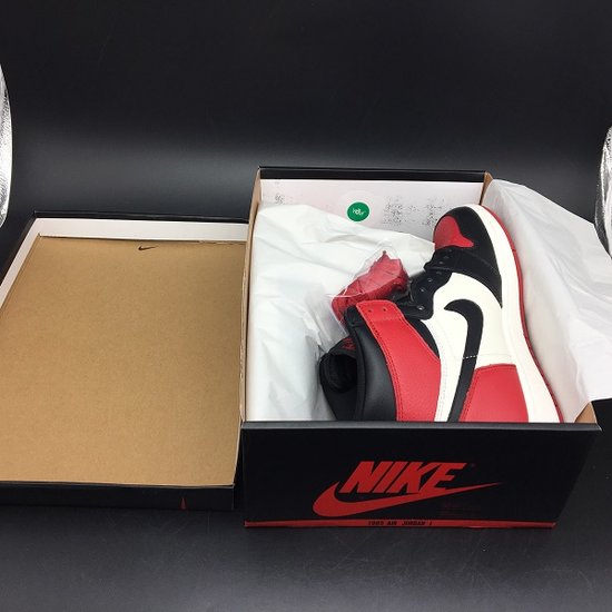 GOAT Air Jordan 1 Bred Toe