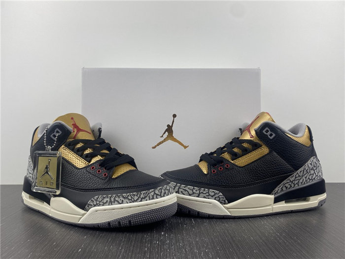 Jordan 3 Retro Black Cement Gold CK9246-067