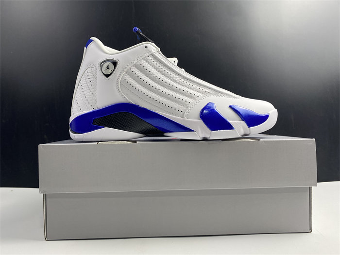 Jordan 14 Retro White Hyper Royal 487471-104