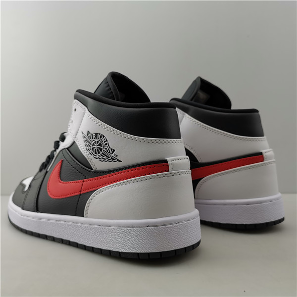 Air Jordan 1 Mid  Black White Red