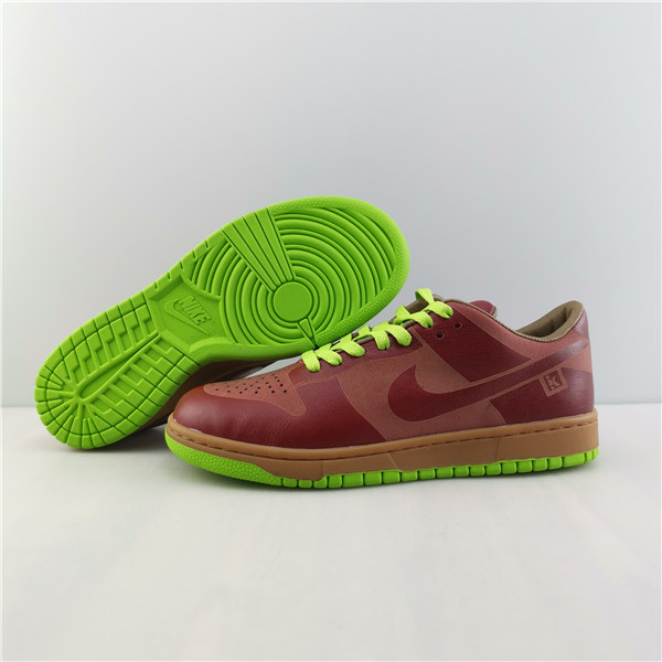 Nike Dunk Low 1-Piece Laser Varsity Red Chartreuse  311611-661