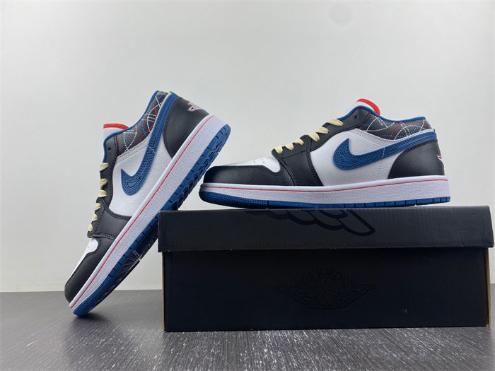 Jordan 1 Generation Air Jordan 1 Low SE White Black Dark Blue  FV3622-141