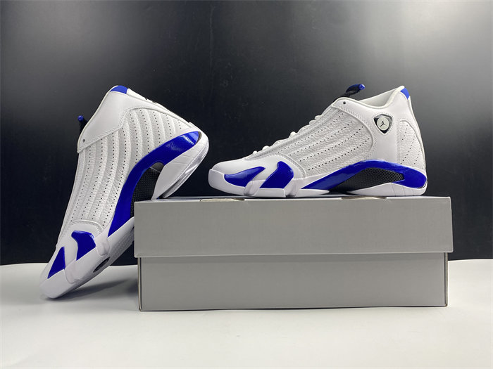 Jordan 14 Retro White Hyper Royal 487471-104