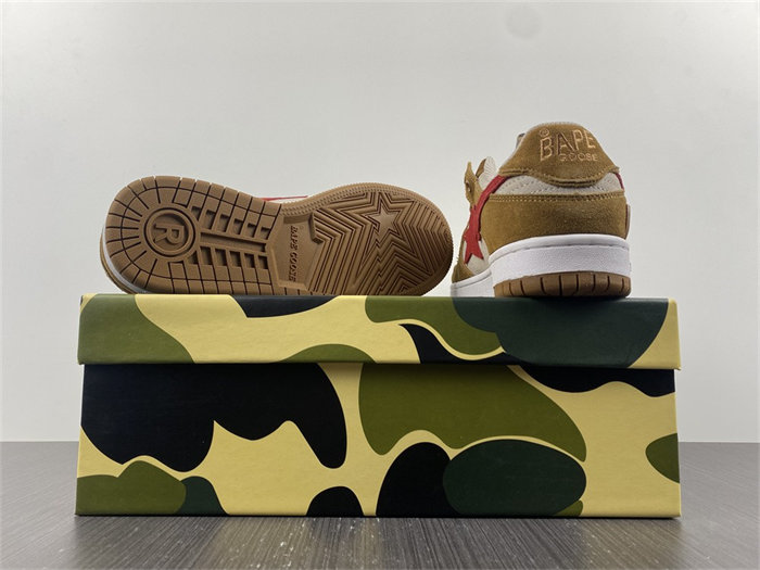 A Bathing Ape Sk8 Sta Wheat Red