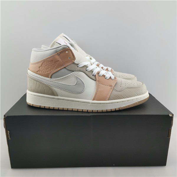 Air Jordan 1 Mid Rice White/Light Grey CV3044-100