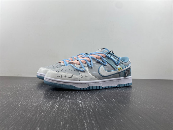 Nike Dunk Low Retro Fleece Swoosh Worn Blue FB1871-011