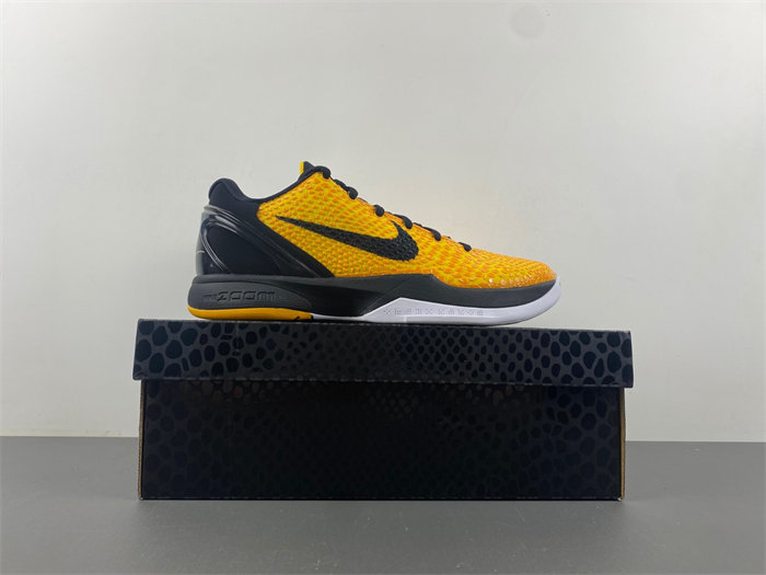 NIKE KOBE 6 PROTRO “LIGHTBULB” BLACK YELLOW  429659-700