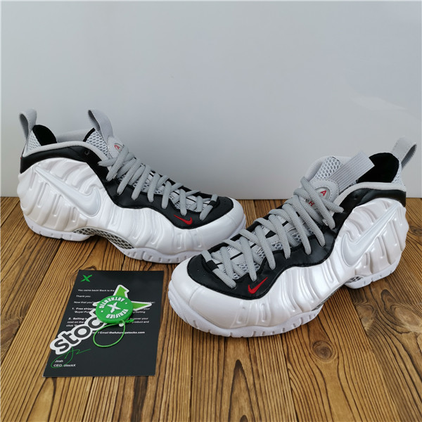 NIKE AIR FOAMPOSITE PRO WHITE BLACK UNIVERSITY RED 624041-103