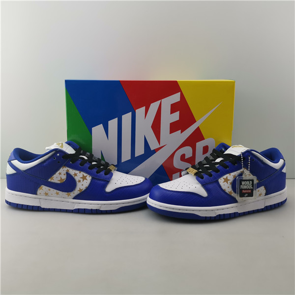 Sup*e x nike sb dunk low blue/white dh3228-10