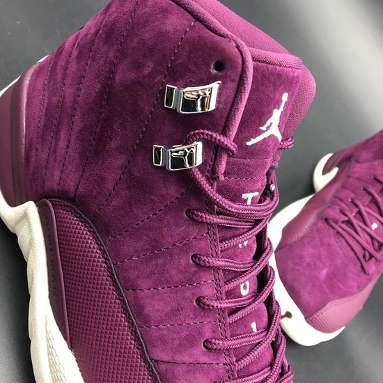 PSNY X Air Jordan 12 “Bordeaux” BordeauxMetallic Silver-Sail