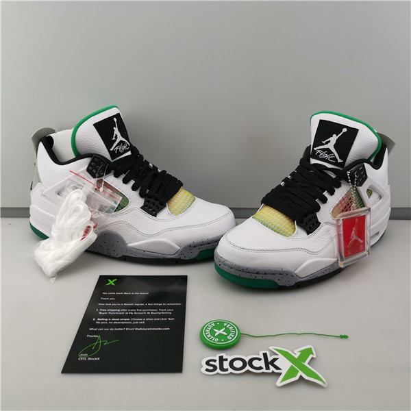 Jordan 4 Retro Lucid Green Rasta AQ9129-100