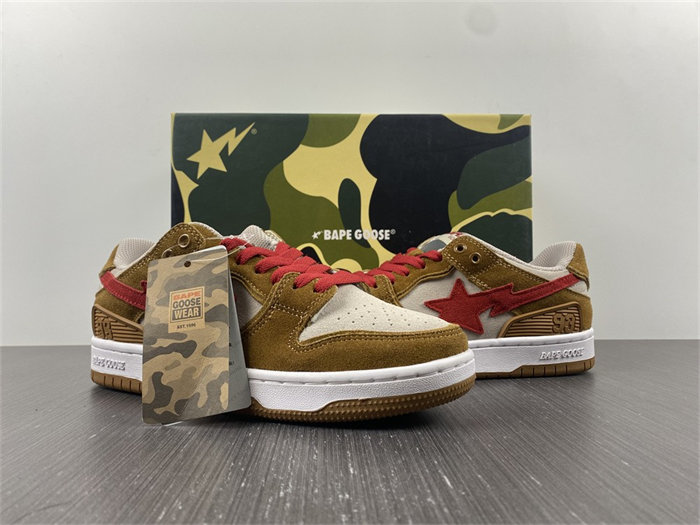 A Bathing Ape Sk8 Sta Wheat Red