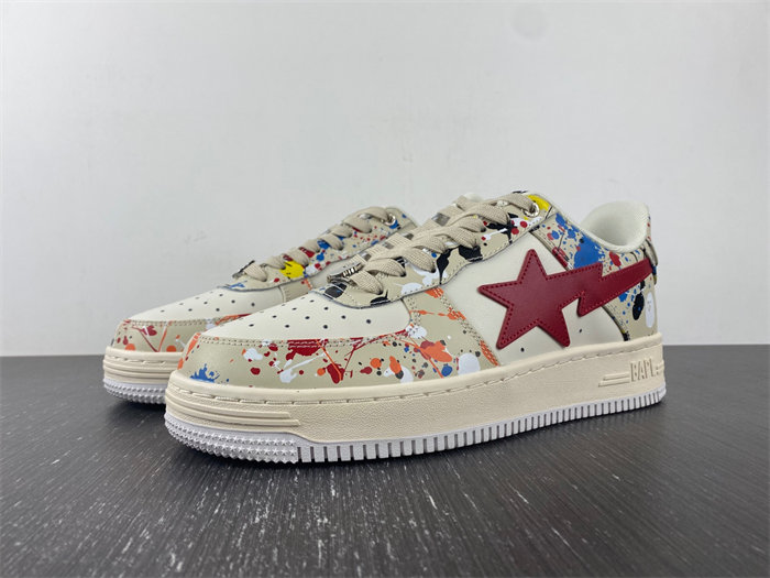 A Bathing Ape Bape Sta Paint Beige