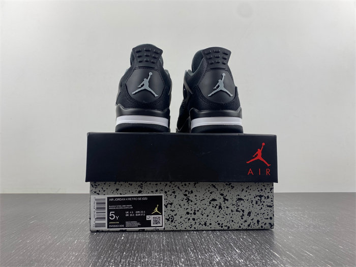 Jordan 4 Retro Black Canvas DV0553-006